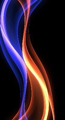 Modern roller blind Orange and blue animation