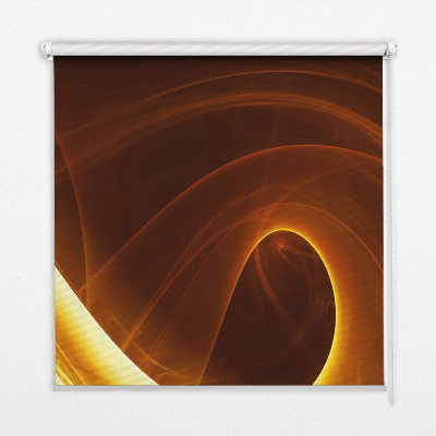 Roller blind for large window Orange abstraction