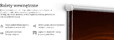 Roller blind for large window Orange abstraction