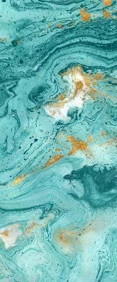 Modern roller blind Turquoise granite