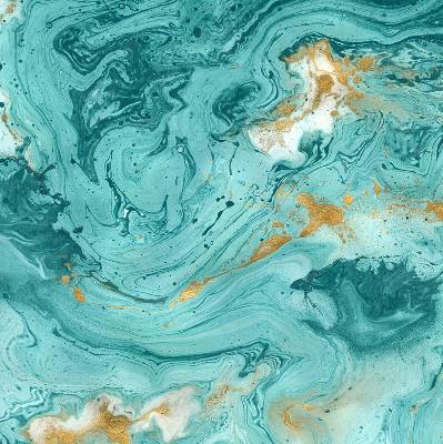 Modern roller blind Turquoise granite