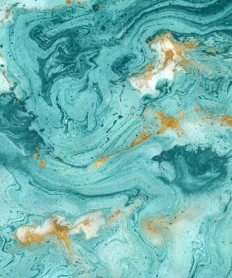 Modern roller blind Turquoise granite