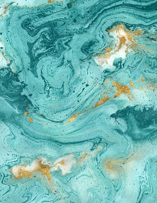 Modern roller blind Turquoise granite