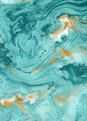 Modern roller blind Turquoise granite