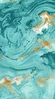 Modern roller blind Turquoise granite