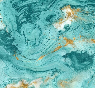 Modern roller blind Turquoise granite