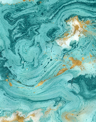 Modern roller blind Turquoise granite
