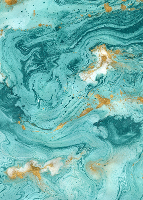 Modern roller blind Turquoise granite