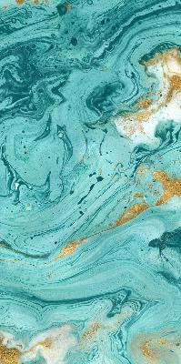 Modern roller blind Turquoise granite