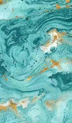 Modern roller blind Turquoise granite