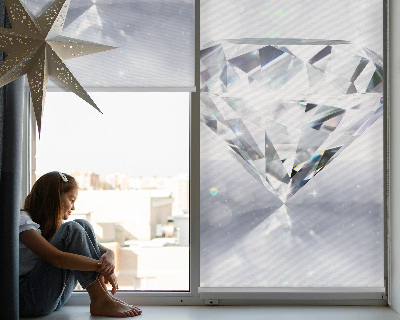Roller blind for large window Diamonds