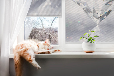 Roller blind for large window Diamonds