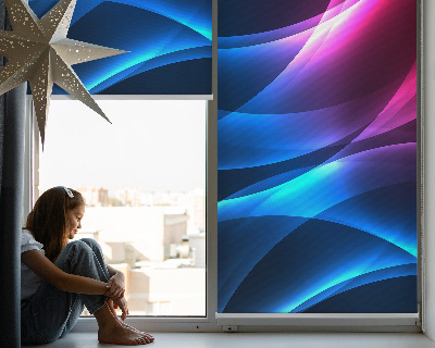Fabric roller blind Colorful animation