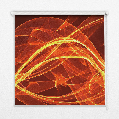 Modern roller blind Orange abstraction