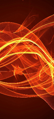 Modern roller blind Orange abstraction