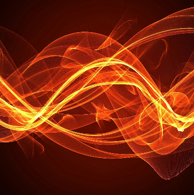 Modern roller blind Orange abstraction