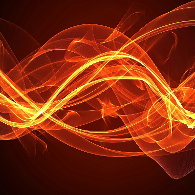 Modern roller blind Orange abstraction