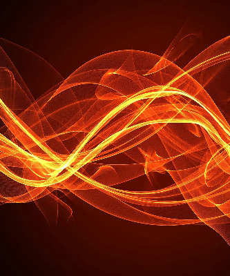 Modern roller blind Orange abstraction