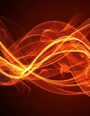 Modern roller blind Orange abstraction