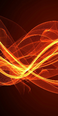 Modern roller blind Orange abstraction