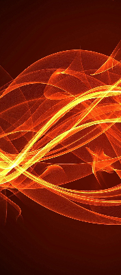 Modern roller blind Orange abstraction