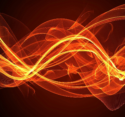 Modern roller blind Orange abstraction