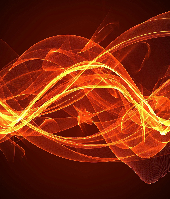 Modern roller blind Orange abstraction
