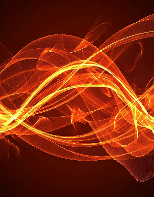 Modern roller blind Orange abstraction