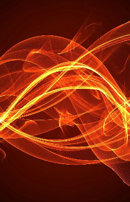 Modern roller blind Orange abstraction