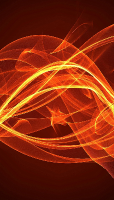Modern roller blind Orange abstraction
