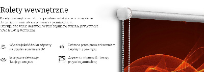 Modern roller blind Orange abstraction