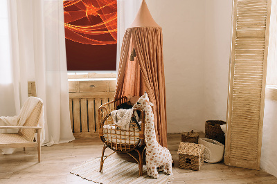 Modern roller blind Orange abstraction