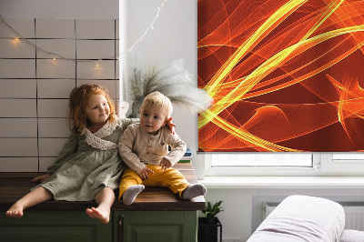 Modern roller blind Orange abstraction
