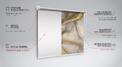 Roller blind for large window Decorative raw material