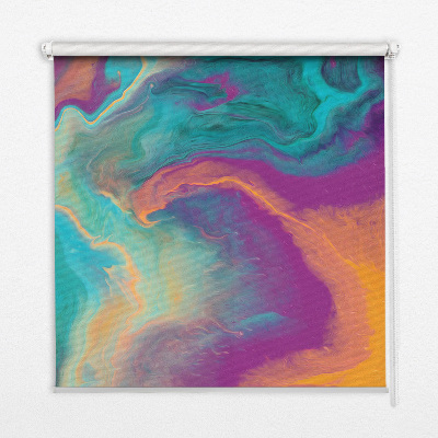 Fabric roller blind Paint washout