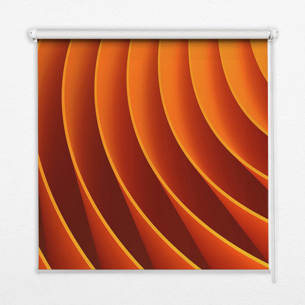 Modern roller blind Orange abstraction