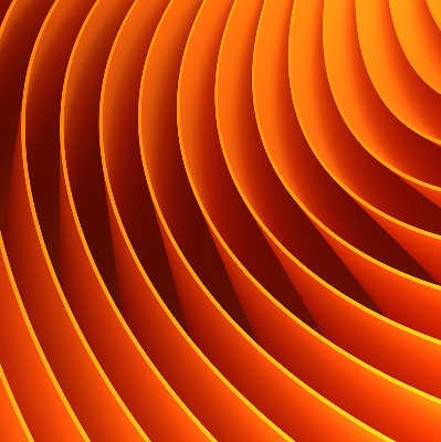 Modern roller blind Orange abstraction