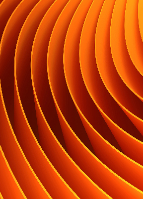 Modern roller blind Orange abstraction