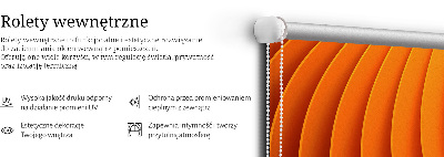 Modern roller blind Orange abstraction