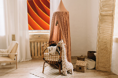 Modern roller blind Orange abstraction