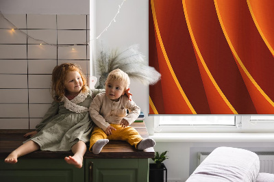 Modern roller blind Orange abstraction