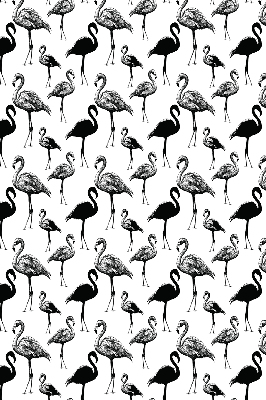 Roller blind for large window Black flamingos