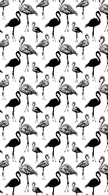 Roller blind for large window Black flamingos