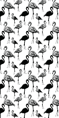 Roller blind for large window Black flamingos