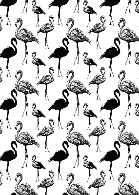 Roller blind for large window Black flamingos
