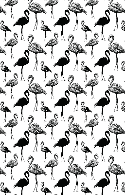 Roller blind for large window Black flamingos