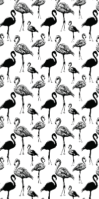 Roller blind for large window Black flamingos