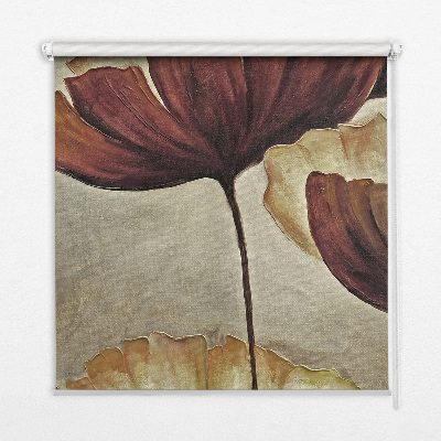 Fabric roller blind Flowers