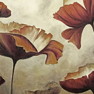 Fabric roller blind Flowers