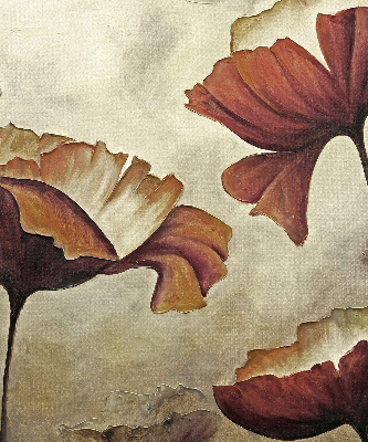Fabric roller blind Flowers